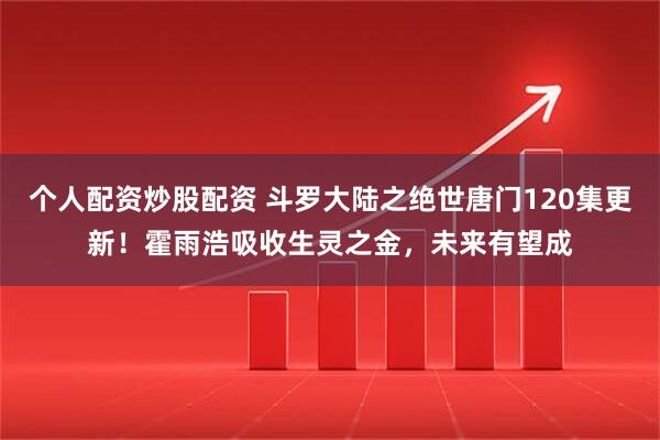 个人配资炒股配资 斗罗大陆之绝世唐门120集更新！霍雨浩吸收生灵之金，未来有望成